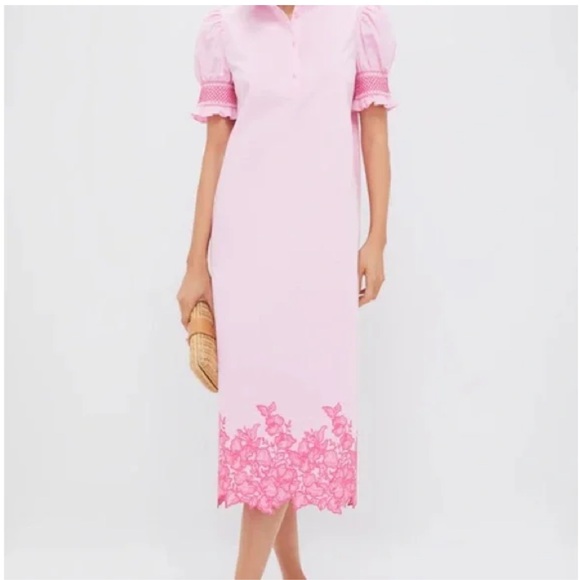 Hyacinth House Eliza pink embroidered floral dress - Picture 2 of 11